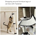 Miniatyrbillede 4 af 5: Lodret sammenfoldelig Sisal Cat Scratcher Sofa Hjørnebeskytter