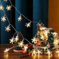 Miniatyrbillede 3 af 5: Indendørs julelys, BrizLabs 6M 40 LED-snefnug-slyngelys Batteridrevet eventyrlys dekoration til soveværelse