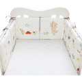 Miniatyrbillede 1 af 5: Stykker Babyseng Kofanger 30 * 30 cm *2 Anti-bank beskyttelse Børneseng Bumper Firkantet pude 30 * 30 cm Bjørn og sky