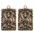 Pikkukuva 1 / 2: 2kpl Guan Yin riipus messinki Guanyin Charm messinki avaimenperä riipus ripustuslappu