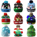 Miniatyrbillede 2 af 5: 1 stk Led Julehuer Sweater Strikket Beanie Green