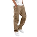Miniatyrbild 1 av 2: Herr Multi Pockets Cargo Byxor Baggy Work Combat Byxor Khaki XL