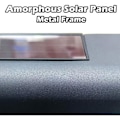 Miniatyrbillede 3 af 5: Husnummer Moderne Husnummer Sort Metal Solar Husnummer LED-lys Have Vandtæt (22,5 x 17,5 cm)
