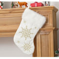 Miniatyrbild 1 av 3: Christmas Tree Snowflake Plyschstrumpor (guld)