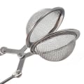 Miniatyrbillede 5 af 5: 3 stk rustfrit stål ske teblade urt mesh kugle infuser filter klemme si