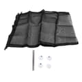 Vikbar Husdjursnätgrind Multifunktionell Katt Hund Grind Trappor Dörröppning Svart