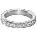 Miniatyrbild 1 av 3: Vigselring Full Rhinestone Mode Finger Band Utsökt Inläggningar Kvinnor Accessoar Smycken För Fest US 6 Female