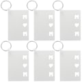 Miniatyrbillede 1 af 3: 6 stk Heat Transfer Sublimation Blanks nøglering til mors dag fars dag
