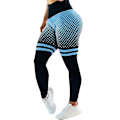 Miniatyrbillede 1 af 3: Stretch træningsyogabukser til kvinder Light blue L