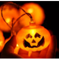 Pikkukuva 2 / 3: Pumpkin Blow Molded Pumpkin String Lights (6 cm iso kurpitsa) [Kahdeksan tilan aurinkomalli] 7m 50 Lights