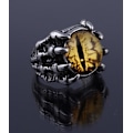 Miniatyrbillede 2 af 3: Devil's Eye Ring Åbning Justerbar Skull Claw Ring