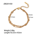 Miniatyrbillede 1 af 5: Armbånd Sample Style Daily Outfit Metallic Element B1464