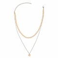 Miniatyrbild 1 av 2: 2019 Enkelt Guldmynt Lyxigt Mode Layered Choker Halsband För Kvinnor Multi Layer Chocker Halsband