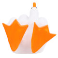 Miniatyrbillede 4 af 5: Harpiks Ande Ornament med Langfinger Geste