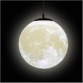 Miniatyrbild 1 av 5: 3D Moon Chandelier-Moon Ceiling Chandelier Moon Ceiling Light Planet Pendellampa Moon Restaurang Bar Hem Chil