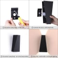 Miniatyrbillede 5 af 5: Sort varmt hvidt lys 10w moderne minimalistisk LED soveværelse sengekant stue væglampe kreativ dobbelt pandelampe, for in