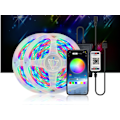 Miniatyrbild 1 av 5: LED Strip Light, 12V Bluetooth Set Vattentät Lågspänning Färgglad Flexibel LED Strip Light (5m, 270 lampor)