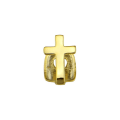 Pikkukuva 3 / 5: 18k kullatut hammasritilät Top hammasritilän cap Muodikkaat hampaiden tarvikkeet universal naisille Silver Single Hollow Love