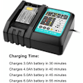 Pikkukuva 5 / 5: 3A DC18RC Vaihto Li-Ion Laturi Makitalle 14.4V~18V BL1830 BL1840 BL1850 BL1815 BL1430 LXT400 EU Pikalaturi