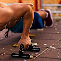 Miniatyrbillede 3 af 5: Nemt Træningsudstyr, Push-Up Stativ Træning Power Trainer Bryst Ekspander Parallettes Stænger Lave Paralleller Sport Fitness Stativer Kroppen Til Calisthenics