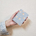 Miniatyrbillede 3 af 5: Kawaii Pung Til Piger Sød Kat Vegansk Læder Kortholder Organizer Small Trifold Dame Pung, Menw Cat A916-782 Blue