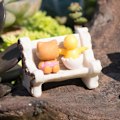 Miniatyrbild 5 av 5: 4st Resin Mini Stol Miniatyr Landskapsmodell Docka Staty Staty Trädgårdsdekor