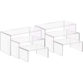 Miniatyrbild 1 av 5: 6st 3 storlekar Akryl Display Risers Hållare U-formad Smycke Display Rack Transparent Hylla Showcase För Smycken Display, hem och butik