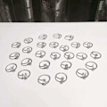 Miniatyrbild 3 av 5: Ring Justerbar Open End Koppar Brev Kvinnor Finger Smycken För Dejting P