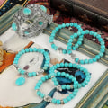 Miniatyrbillede 4 af 5: Armbånd Stenblå Modesmykker B2469 S2208-15