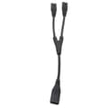 IEC320 C8 till Dubbel IEC320 C7 Y Split Strömkabel 1 in 2 Ut AC Kabel 0.3m 0.98ft