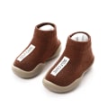 Miniatyrbillede 1 af 3: Unisex bløde gummi babysko til småbørn Coffee Color 22-23