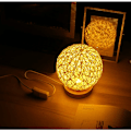 Miniatyrbillede 2 af 5: Træbordlampe, dekorativ trælampe til sengelampe USB-oplader til soveværelse, stue, natbord, endebord, Cafe R