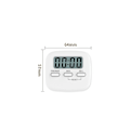 Miniatyrbillede 2 af 5: Magnetisk køkkenur med stort LCD display, med stopur, høj alarm og nedtællingsur, Hvid