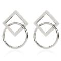 Miniatyrbillede 3 af 5: Øreringe Heart Stud Fashion smykker B2323 gold color