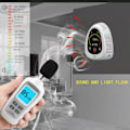 Miniatyrbillede 5 af 5: Kuldioxiddetektor, husholdningstermometer og hygrometer, C02-detektor, to i én, (CO2-detektion + temperatur og