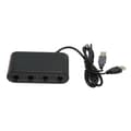 GC-kontrolleradapter 4 porter 3-i-1 spillkontrolleradapter med turbofunksjon for Switch for Wii U PC