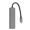 Miniatyrbilde 1 av 8: 5 i 1 Type C Hub Type C til HD Multimedia Interface USB3.0 2 USB2.0 USB C PD Støtte 4K 30Hz Plug and Play USB C Hub Grå