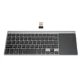 2.4G Trådløst Tastatur Touchpad 2 i 1 Bærbar for IOS Windows Android