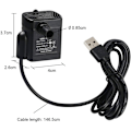 Pikkukuva 3 / 5: Upotettava vesipumppu, akvaariopumppu, säädettävä 200 l/h 3 W erittäin hiljainen Catit USB pumppu lammen kalasäiliölle Fountain Fish T