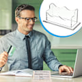 Miniatyrbillede 3 af 4: Akryl visitkortholder desktop transparent kort display rack *2,