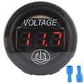 Universal LED DC Digital Voltmeter Bilbatteritestare 12V 24V med Touch Switch Röd