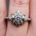 Miniatyrbillede 3 af 5: 3 stk Kvinder Ringe Måne Sol stabelbare smykker Boheme Langtidsholdbare Fingerringe Til Dating Rose Gold US 10