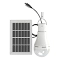 Miniatyrbild 1 av 5: (BLS-60-20D 7W glödlampa + solpanel = komplett set (smart switch, kallvitt ljus) LED-ljus, för utomhusbruk, trädgård, trädgård