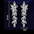 Pikkukuva 2 / 3: pitkä korvakoru Cubic Zircon Jewlery Stud korvakorut