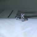 Miniatyrbild 4 av 5: Ring Justerbar Open End Koppar Brev Kvinnor Finger Smycken För Dejting J