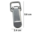 Pikkukuva 5 / 5: 8 kpl cap ruostumatonta terästä vipulukko Cappen Lock Box case koteloon, työkalulaatikkoon, laatikkoon, kaappiin, arkkuun Small