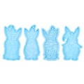 Miniatyrbillede 1 af 3: 4 stk Easter Gnome Nøglering Form Kreativ Silikone Nøglering Form Diy Epoxy Form