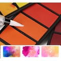 Miniatyrbillede 2 af 4: 24 farver diy akvarel maling til børn 24 farver børnehave graffiti maling akvarel kunst maling sæt,