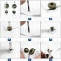 Miniatyrbillede 5 af 5: Sæt med 11 læderværktøjer, til fastgørelse af nitter og trykknapper, boring og stansning, til hobbyer og gør-det-selv