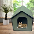 Miniatyrbild 5 av 5: Hundhus utomhus > Vattentätt katthus > Vinter utomhuskatthus för husdjur > Vikbart miljövänligt skydd för katt/rån